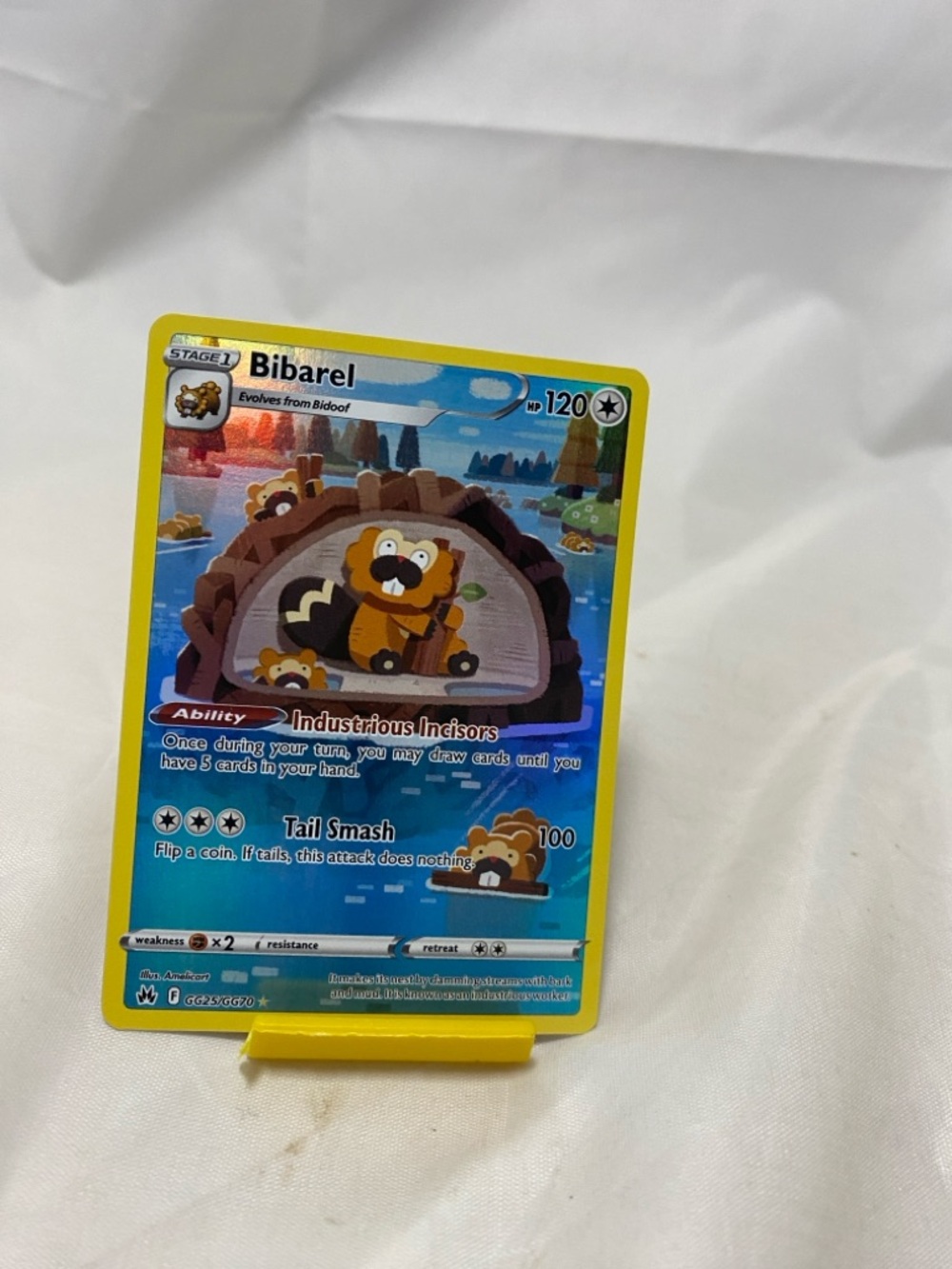 Pokemon Bibarel GG25/GG70 Crown Zenith Galarian Gallery Card Holo Rare NM